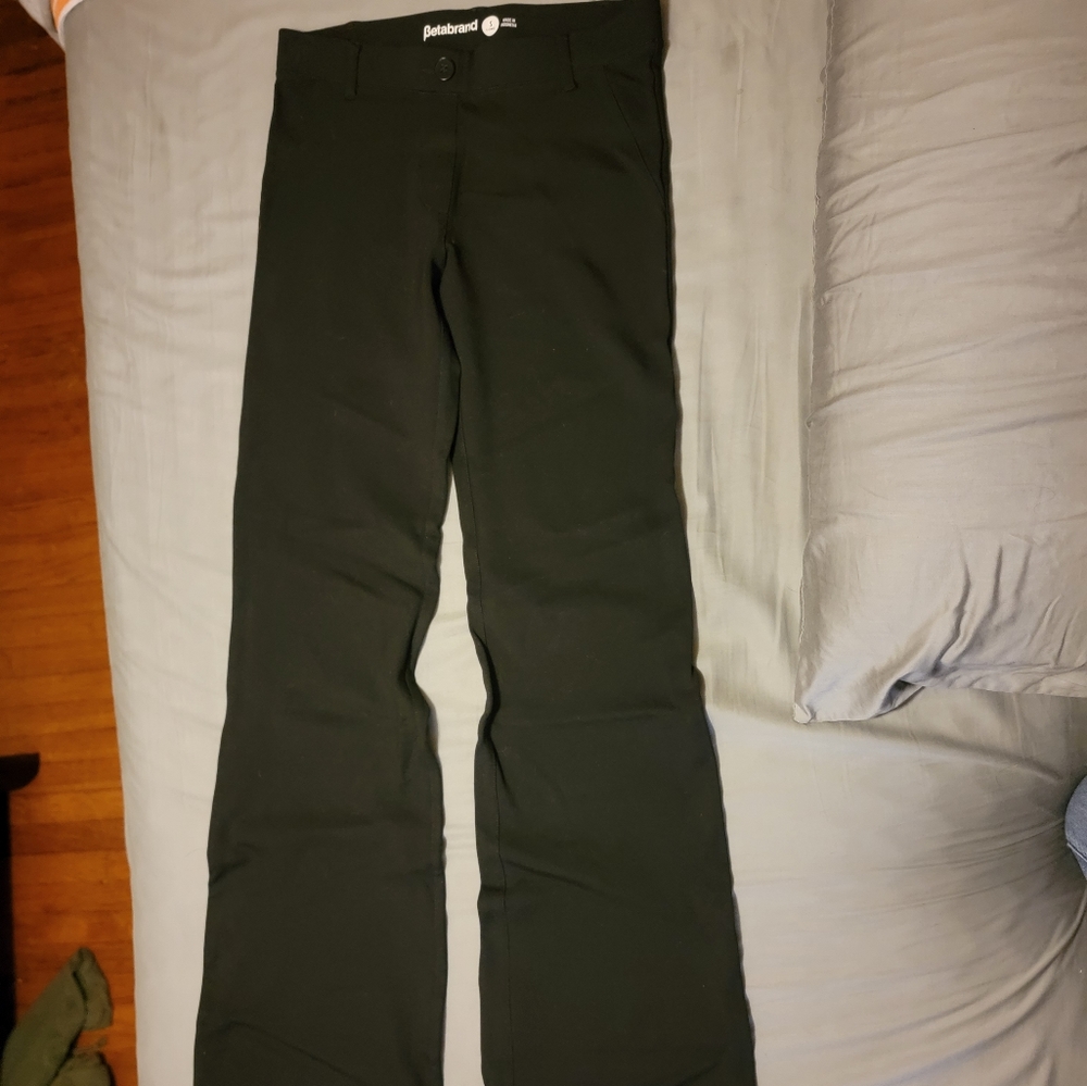 Betabrand, Dress Pants Yoga Pants, Small, Black